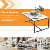 Darrahopens Furniture > Living Room > Side Tables Elegant Heavy Duty Stone Coffee & Side Table