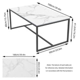Darrahopens Furniture > Living Room > Side Tables Elegant Heavy Duty Stone Coffee & Side Table