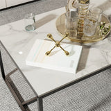 Darrahopens Furniture > Living Room > Side Tables Elegant Heavy Duty Stone Coffee & Side Table