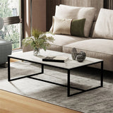 Darrahopens Furniture > Living Room > Side Tables Elegant Heavy Duty Stone Coffee & Side Table