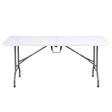 Darrahopens Furniture > Living Room > Side Tables Gardeon 180cm Folding Table Portable Fold-in-Half with Handle Camping Picnic