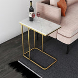 Darrahopens Furniture > Living Room > Side Tables Heavy-Duty C-Shaped End Table with Storage