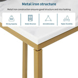 Darrahopens Furniture > Living Room > Side Tables Heavy-Duty C-Shaped End Table with Storage