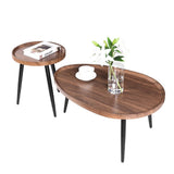 Darrahopens Furniture > Living Room > Side Tables Industrial Nesting Wooden Side Tables