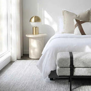 Nobu Sculptural Stone Side Table - Matte Natural Stone In Australia - Darrahopens