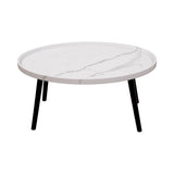 Darrahopens Furniture > Living Room > Side Tables Oval Coffee Table Mid Century Modern Minimalist Display