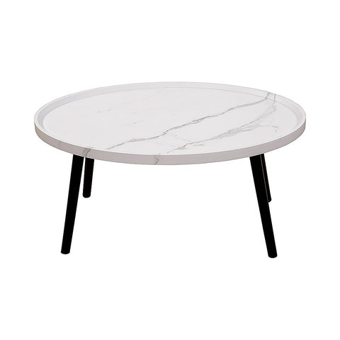 Darrahopens Furniture > Living Room > Side Tables Oval Coffee Table Mid Century Modern Minimalist Display