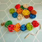 Darrahopens Furniture > Living Room > Side Tables Rainbow loofah lacing toys