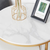 Darrahopens Furniture > Living Room > Side Tables Set of 2 Sintered Stone Nesting End Tables