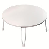 Darrahopens Furniture > Living Room > Side Tables Small Foldable Computer Desk Portable Bed Table Round Home Office Laptop Stand