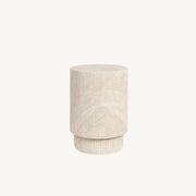 Darrahopens Furniture > Living Room > Side Tables Vera Fluted Stone Side Table - Matte Natural Stone In Australia - Darrahopens