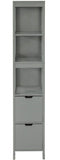 Darrahopens Furniture > Living Room Tall Cabinet Shelf Drawer, Grey