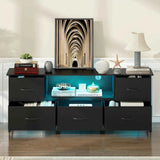 Darrahopens Furniture > Living Room > TV Units 140cm Black LED TV Cabinet Entertainment Unit with Power Outlets In Australia - Darrahopens