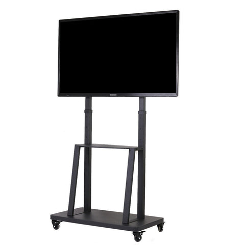 Darrahopens Furniture > Living Room > TV Units 32-80 Rolling TV Stand with 2-Tier Shelf Adjustable Mount
