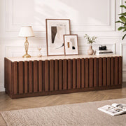 Darrahopens Furniture > Living Room > TV Units Artiss 180cm TV Unit Entertainment Cabinet Fluted Style Anti-tip Kit Walnut