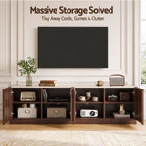 Darrahopens Furniture > Living Room > TV Units Artiss 180cm TV Unit Entertainment Cabinet Fluted Style Anti-tip Kit Walnut