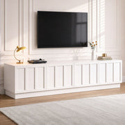 Darrahopens Furniture > Living Room > TV Units Artiss 180cm TV Unit Entertainment Cabinet Fluted Style Cable Management White