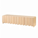 Artiss 180cm TV Unit Scalloped Entertainment Cabinet w/ Adjustable Shelves Wood In Australia - Darrahopens