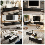 Darrahopens Furniture > Living Room > TV Units Artiss TV Cabinet Entertainment Unit Stand Extendable Black