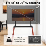 Darrahopens Furniture > Living Room > TV Units Artiss TV Stand 32-75 inch LED LCD Screen Wooden Floor Easel Height Adjustable