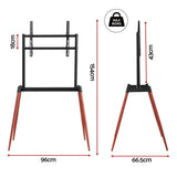 Darrahopens Furniture > Living Room > TV Units Artiss TV Stand 32-75 inch LED LCD Screen Wooden Floor Easel Height Adjustable