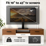 Darrahopens Furniture > Living Room > TV Units Artiss TV Stand Bracket for 19 - 43 inch TVs Table Top Desktop Universal Swivel