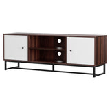 Darrahopens Furniture > Living Room > TV Units Artiss TV Unit 150cm Storage Shelves Walnut White
