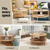 Darrahopens Furniture > Living Room > TV Units Artiss TV Unit & Coffee Table Set Storage Shelf Pine
