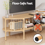 Darrahopens Furniture > Living Room > TV Units Artiss TV Unit & Coffee Table Set Storage Shelf Pine