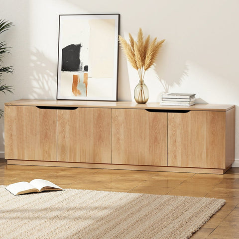 Darrahopens Furniture > Living Room > TV Units Artiss TV Unit Entertainment Unit Storage Cabinet 180cm Pine