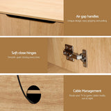 Darrahopens Furniture > Living Room > TV Units Artiss TV Unit Entertainment Unit Storage Cabinet 180cm Pine