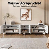 Darrahopens Furniture > Living Room > TV Units Artiss TV Unit Entertainment Unit Storage Cabinet 200cm White
