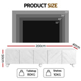 Darrahopens Furniture > Living Room > TV Units Artiss TV Unit Entertainment Unit Storage Cabinet 200cm White