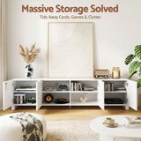 Darrahopens Furniture > Living Room > TV Units Artiss TV Unit Entertainment Unit Storage Cabinet Adjustable Shelf 180cm White