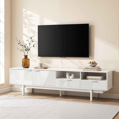 Darrahopens Furniture > Living Room > TV Units Artiss TV Unit Entertainment Unit Storage Cabinet Drawer 200cm White