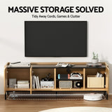 Darrahopens Furniture > Living Room > TV Units Artiss TV Unit Entertainment Unit Storage Cabinet Shelf 160cm Pine