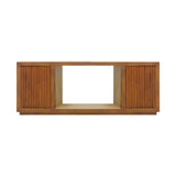 Darrahopens Furniture > Living Room > TV Units TV Cabinet MDF Brown Colour Two Sideboards Open Space