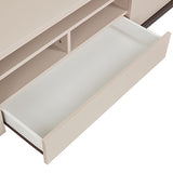 Darrahopens Furniture > Living Room > TV Units TV Cabinet with Storage Drawer Open Shelve Cabinet MDF in Champagne Colour