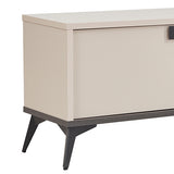 Darrahopens Furniture > Living Room > TV Units TV Cabinet with Storage Drawer Open Shelve Cabinet MDF in Champagne Colour