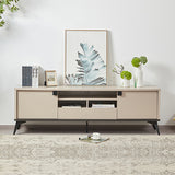 Darrahopens Furniture > Living Room > TV Units TV Cabinet with Storage Drawer Open Shelve Cabinet MDF in Champagne Colour