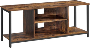 Darrahopens Furniture > Living Room VASAGLE Lowboard TV Cabinet for TVs up to 60 Inches with Open Compartments Vintage Brown/Black LTV060B01V1