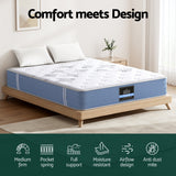 Darrahopens Furniture > Mattresses > Double Mattress 25cm Giselle Mattress Double Bed Pocket Spring Mattresses