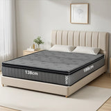 Darrahopens Furniture > Mattresses > Double Mattress Double Mattress 30CM Thick Medium Firm Pocket Springs Euro Top Memory Foam in Grey In Australia - Darrahopens