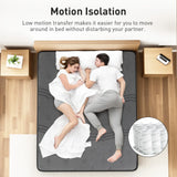 Darrahopens Furniture > Mattresses > Double Mattress Double Mattress 30CM Thick Medium Firm Pocket Springs Euro Top Memory Foam in Grey In Australia - Darrahopens