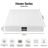 Darrahopens Furniture > Mattresses > Double Mattress Giselle 25cm Double Hybrid Mattress Soft Knitted Fabric Edge Support Gel Foam In Australia - Darrahopens