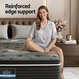 Darrahopens Furniture > Mattresses > Double Mattress Giselle Bedding 35cm Mattress Graphene Memory Foam Medium Firm Euro Top Mattresses Double