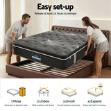 Darrahopens Furniture > Mattresses > Double Mattress Giselle Bedding 35cm Mattress Graphene Memory Foam Medium Firm Euro Top Mattresses Double