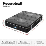 Darrahopens Furniture > Mattresses > Double Mattress Giselle Bedding 35cm Mattress Graphene Memory Foam Medium Firm Euro Top Mattresses Double