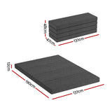 Darrahopens Furniture > Mattresses > Double Mattress Giselle Bedding Foldable Mattress Folding Foam Mattresses Portable Mat Double