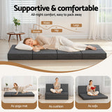 Darrahopens Furniture > Mattresses > Double Mattress Giselle Bedding Foldable Mattress Folding Foam Mattresses Portable Mat Double